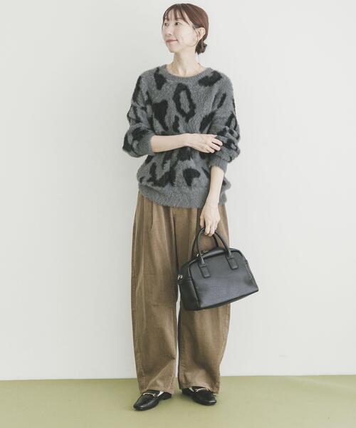 ITEMS URBANRESEARCH（アイテムズ アーバンリサーチ）の「シャギービッグシルエットニット（ニット/セーター・レディース・ベージュ系その他/ブルー系その他/グレー・FREE）」の8枚目の写真