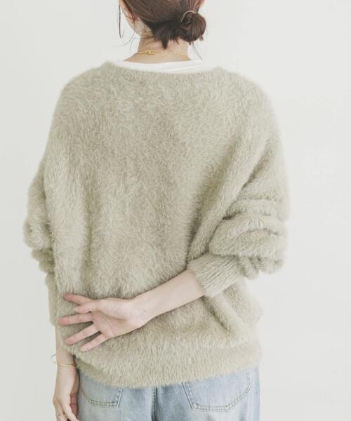 ITEMS URBANRESEARCH（アイテムズ アーバンリサーチ）の「シャギービッグシルエットニット（ニット/セーター・レディース・ベージュ系その他/ブルー系その他/グレー・FREE）」の17枚目の写真