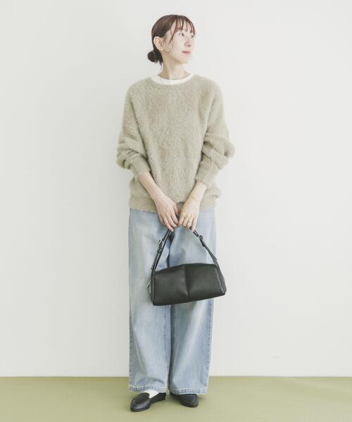 ITEMS URBANRESEARCH（アイテムズ アーバンリサーチ）の「シャギービッグシルエットニット（ニット/セーター・レディース・ベージュ系その他/ブルー系その他/グレー・FREE）」の18枚目の写真