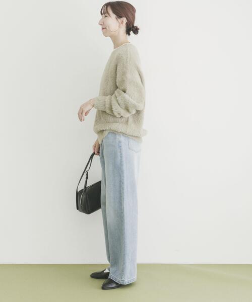 ITEMS URBANRESEARCH（アイテムズ アーバンリサーチ）の「シャギービッグシルエットニット（ニット/セーター・レディース・ベージュ系その他/ブルー系その他/グレー・FREE）」の19枚目の写真