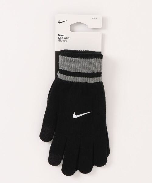 NIKE(ナイキ)の「《NIKEアパレル》ニットテック/グリップグローブGR3.0(手袋・メンズ・ブラック×グレー/スモークグレー・M/L)」の2枚目の写真