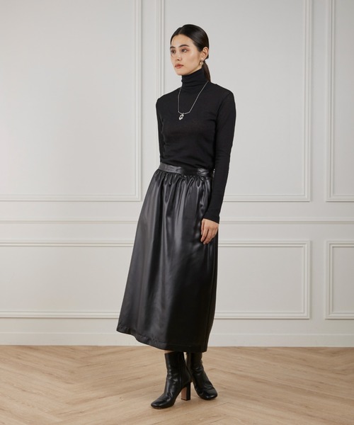 シアーテレコ ハイネックTシャツ（Tシャツ/カットソー）｜LE SOUK