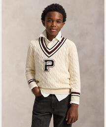 POLO RALPH LAUREN CHILDRENSWEAR（ポロ ラルフ ローレン チルドレンズウェア）の「コットン クリケット レター セーター（ニット/セーター・キッズ）」