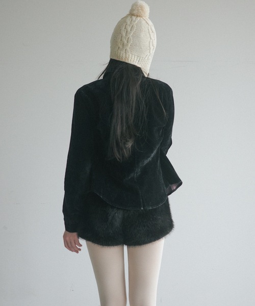 igi LACED FUR SHORTS レースアップファーショートパンツ LACED FUR