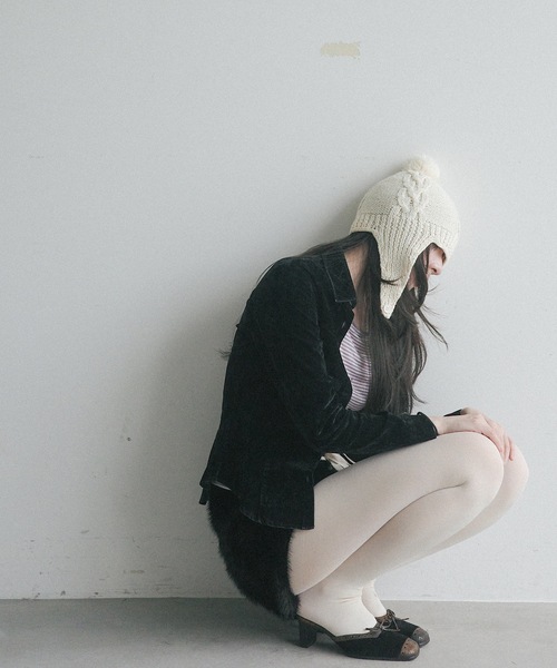 LACED FUR SHORTS / レースアップファーショートパンツ（その他パンツ