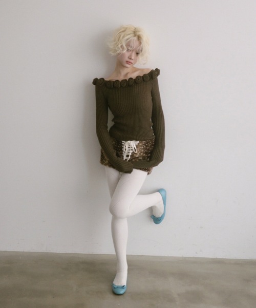 LACED FUR SHORTS / レースアップファーショートパンツ（その他パンツ