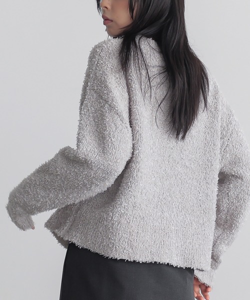 for/c(フォーシー)の「テープヤーンニット【サスティナブル】(ニット/セーター・レディース・アイボリー/チャコール/グレー・L/M)」の16枚目の写真
