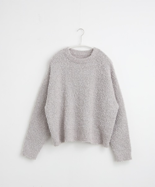 for/c(フォーシー)の「テープヤーンニット【サスティナブル】(ニット/セーター・レディース・アイボリー/チャコール/グレー・L/M)」の6枚目の写真