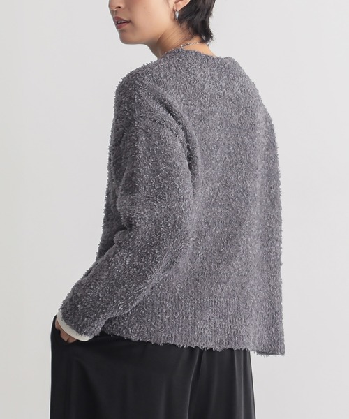 for/c(フォーシー)の「テープヤーンニット【サスティナブル】(ニット/セーター・レディース・アイボリー/チャコール/グレー・L/M)」の8枚目の写真