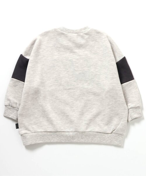 BREEZE(ブリーズ)の「【ジュニア対応】切替ロゴトレーナー(セットアップ可)(スウェット・キッズ・アイボリー/ネイビー/チャコール/レッド・90/100/110/120/130/140/150/160)」の6枚目の写真