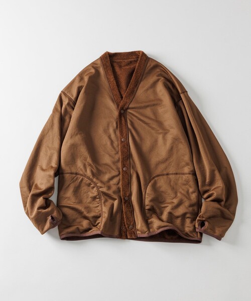 FREAK'S STORE(フリークスストア)の「OCTA リバーシブル スナップボタン カーディガン / OCTA REVERSIBLE CARDIGAN(カーディガン/ボレロ・メンズ・ブラウン/ブラック/オリーブ・MEDIUM/LARGE)」の22枚目の写真