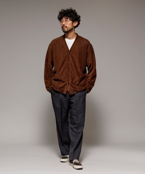 FREAK'S STORE(フリークスストア)の「OCTA リバーシブル スナップボタン カーディガン / OCTA REVERSIBLE CARDIGAN(カーディガン/ボレロ・メンズ・ブラウン/ブラック/オリーブ・MEDIUM/LARGE)」の17枚目の写真