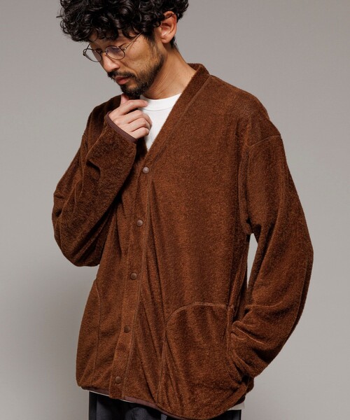 FREAK'S STORE(フリークスストア)の「OCTA リバーシブル スナップボタン カーディガン / OCTA REVERSIBLE CARDIGAN(カーディガン/ボレロ・メンズ・ブラウン/ブラック/オリーブ・MEDIUM/LARGE)」の12枚目の写真
