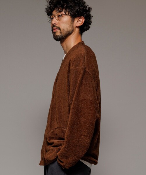 FREAK'S STORE(フリークスストア)の「OCTA リバーシブル スナップボタン カーディガン / OCTA REVERSIBLE CARDIGAN(カーディガン/ボレロ・メンズ・ブラウン/ブラック/オリーブ・MEDIUM/LARGE)」の10枚目の写真