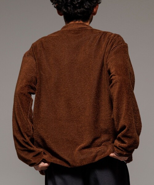 FREAK'S STORE(フリークスストア)の「OCTA リバーシブル スナップボタン カーディガン / OCTA REVERSIBLE CARDIGAN(カーディガン/ボレロ・メンズ・ブラウン/ブラック/オリーブ・MEDIUM/LARGE)」の9枚目の写真