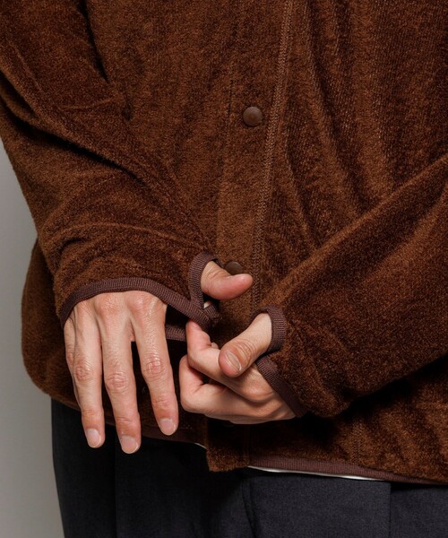 FREAK'S STORE(フリークスストア)の「OCTA リバーシブル スナップボタン カーディガン / OCTA REVERSIBLE CARDIGAN(カーディガン/ボレロ・メンズ・ブラウン/ブラック/オリーブ・MEDIUM/LARGE)」の7枚目の写真