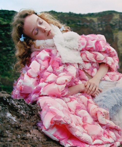 X SUSAN FANG] FURRY BUBBLE FLOWER SCARF（マフラー）｜ROCKFISH