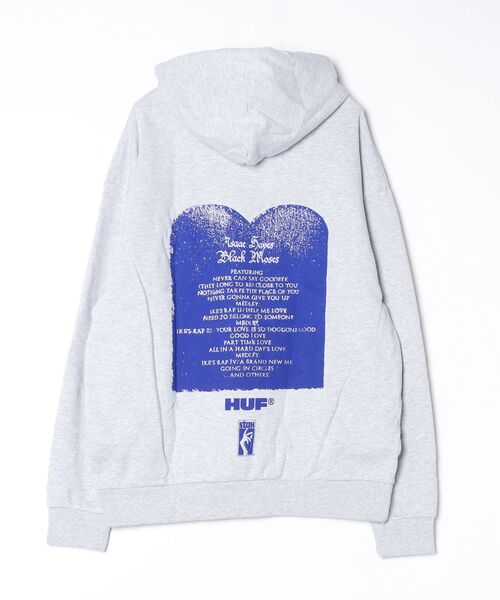 HUF(ハフ)の「HUF X ISAAC HAYES BLACK MOSES HEAVYWEIGHT HOODIE ハフ アイザックヘイズ パーカー(パーカー・メンズ・ホワイト系1・SMALL/MEDIUM/LARGE/X-LARGE)」の2枚目の写真