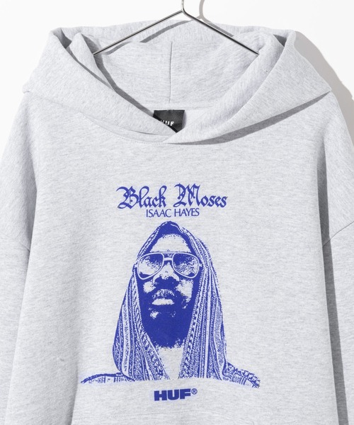 HUF(ハフ)の「HUF X ISAAC HAYES BLACK MOSES HEAVYWEIGHT HOODIE ハフ アイザックヘイズ パーカー(パーカー・メンズ・ホワイト系1・SMALL/MEDIUM/LARGE/X-LARGE)」の4枚目の写真