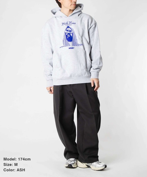 HUF(ハフ)の「HUF X ISAAC HAYES BLACK MOSES HEAVYWEIGHT HOODIE ハフ アイザックヘイズ パーカー(パーカー・メンズ・ホワイト系1・SMALL/MEDIUM/LARGE/X-LARGE)」の10枚目の写真