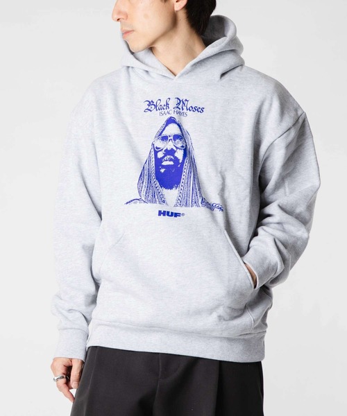 HUF(ハフ)の「HUF X ISAAC HAYES BLACK MOSES HEAVYWEIGHT HOODIE ハフ アイザックヘイズ パーカー(パーカー・メンズ・ホワイト系1・SMALL/MEDIUM/LARGE/X-LARGE)」の11枚目の写真