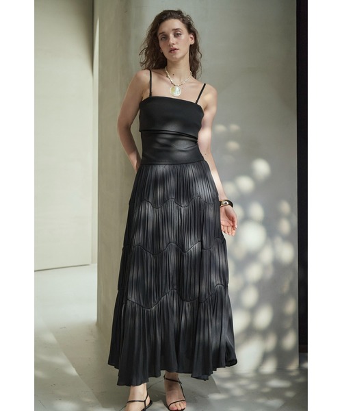 Estella.K(エステラケー)の「Melinda Dress ランダムティアードベアドレス(ワンピース・レディース・バーガンディー/ブラック/モカ・FREE)」の22枚目の写真