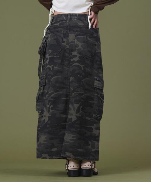 dispark（ディスパーク）の「DISPARK/マルチポケットカモフラスカート（スカート・レディース・カーキ・SMALL/MEDIUM）」の4枚目の写真