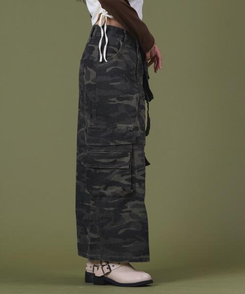 dispark（ディスパーク）の「DISPARK/マルチポケットカモフラスカート（スカート・レディース・カーキ・SMALL/MEDIUM）」の5枚目の写真