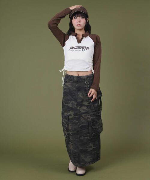 dispark（ディスパーク）の「DISPARK/マルチポケットカモフラスカート（スカート・レディース・カーキ・SMALL/MEDIUM）」の6枚目の写真