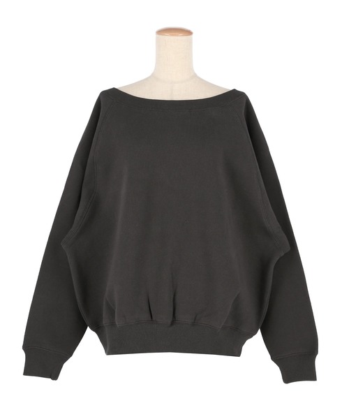 coca(coca)(コカ)の「裏起毛 オフショルダースウェット(スウェット・レディース・チャコール/グレー・L/M)」の9枚目の写真