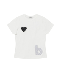 エンジェルウィングスリムフィットTシャツ[ホワイト]
