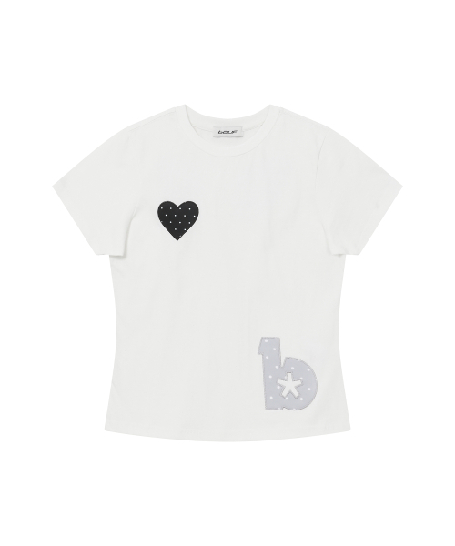 BAUF（バウフ）の「エンジェルウィングスリムフィットTシャツ[ホワイト]（Tシャツ/カットソー・レディース・その他・FREE）」の9枚目の写真