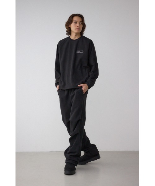 AZUL by moussy（アズールバイマウジー）の「SHELTECH マイクロフリースクルー（スウェット・メンズ・グレー/ブラック系その他/ブラック・LARGE/MEDIUM/SMALL）」の12枚目の写真