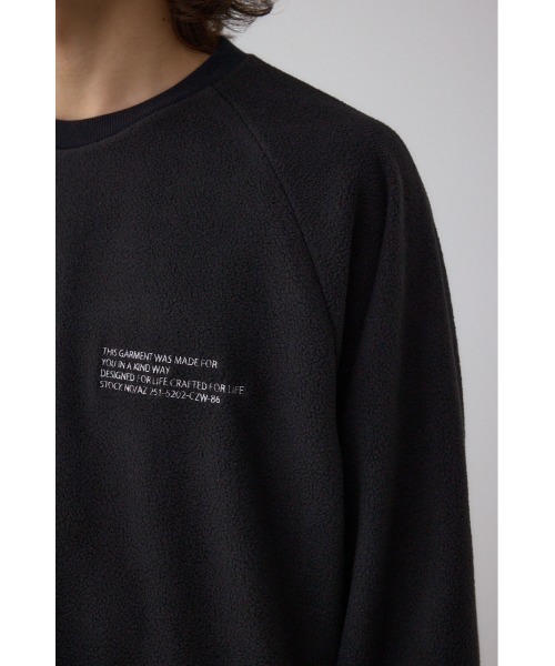 AZUL by moussy（アズールバイマウジー）の「SHELTECH マイクロフリースクルー（スウェット・メンズ・グレー/ブラック系その他/ブラック・LARGE/MEDIUM/SMALL）」の18枚目の写真