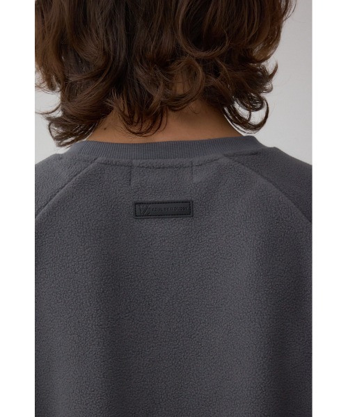 AZUL by moussy（アズールバイマウジー）の「SHELTECH マイクロフリースクルー（スウェット・メンズ・グレー/ブラック系その他/ブラック・LARGE/MEDIUM/SMALL）」の5枚目の写真