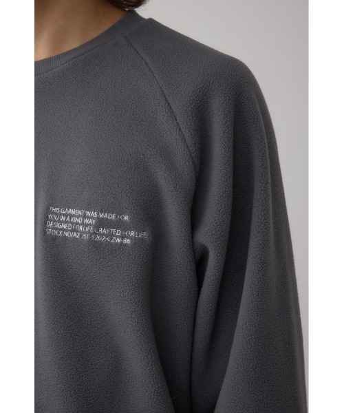AZUL by moussy（アズールバイマウジー）の「SHELTECH マイクロフリースクルー（スウェット・メンズ・グレー/ブラック系その他/ブラック・LARGE/MEDIUM/SMALL）」の6枚目の写真