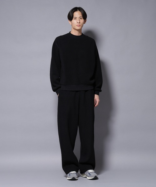 NANO universe（ナノユニバース）の「MIYATA×NANO JAPANMADE　ウール/コットン スウェット（スウェット・メンズ・ブラック/チャコール/ブラウン・M/L）」の21枚目の写真