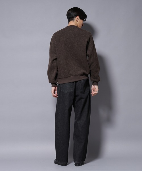 NANO universe（ナノユニバース）の「MIYATA×NANO JAPANMADE　ウール/コットン スウェット（スウェット・メンズ・ブラック/チャコール/ブラウン・M/L）」の17枚目の写真