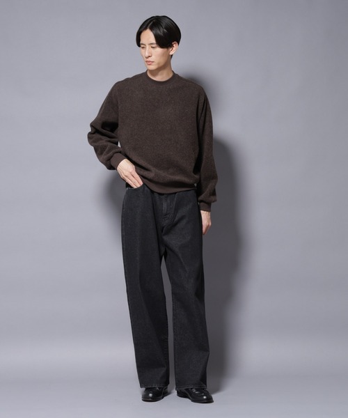 NANO universe（ナノユニバース）の「MIYATA×NANO JAPANMADE　ウール/コットン スウェット（スウェット・メンズ・ブラック/チャコール/ブラウン・M/L）」の15枚目の写真