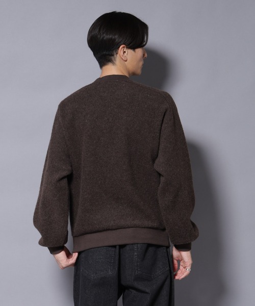 NANO universe（ナノユニバース）の「MIYATA×NANO JAPANMADE　ウール/コットン スウェット（スウェット・メンズ・ブラック/チャコール/ブラウン・M/L）」の13枚目の写真