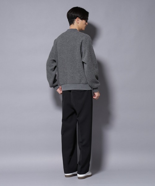 NANO universe（ナノユニバース）の「MIYATA×NANO JAPANMADE　ウール/コットン スウェット（スウェット・メンズ・ブラック/チャコール/ブラウン・M/L）」の10枚目の写真