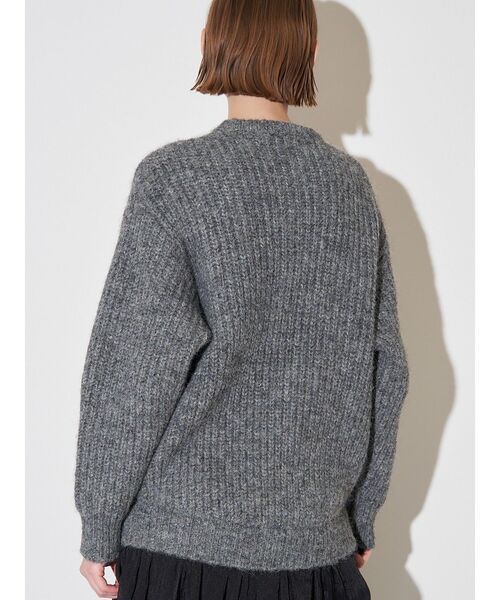 ELENDEEK(エレンディーク)の「ブラッシュヤーンニットドッキングワンピース(ワンピース・レディース・オフホワイト/グレー/ブラック・02/01)」の21枚目の写真