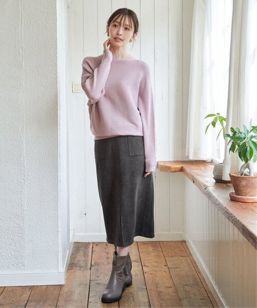 ikka(イッカ)の「横リブドルマンラメニットプルオーバー(ニット/セーター・レディース・ピンク/グレー/オフホワイト/ベージュ/サックスブルー・L/M/S)」の22枚目の写真