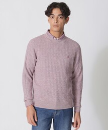 Paul Stuart（ポールスチュアート）の「メランジケーブルクルーネックセーター（ニット/セーター）」