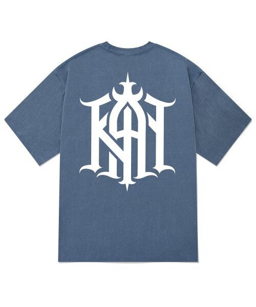 KAN6312(カン6312)の「KTPN0003 カンシンボールピグメント半袖Tシャツ - ブルー(Tシャツ/カットソー・メンズ・その他・MEDIUM/LARGE/X-LARGE)」の1枚目の写真