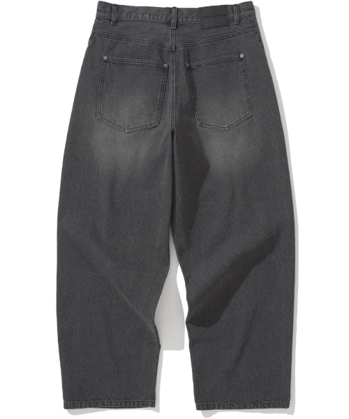 NOT4NERD（ノットフォーナード）の「Curved Semi Wide Denim Pants - Black（デニムパンツ・レディース・その他・MEDIUM/LARGE/X-LARGE）」の3枚目の写真