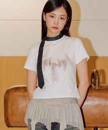 ミアグラフィックTシャツ[ホワイト]