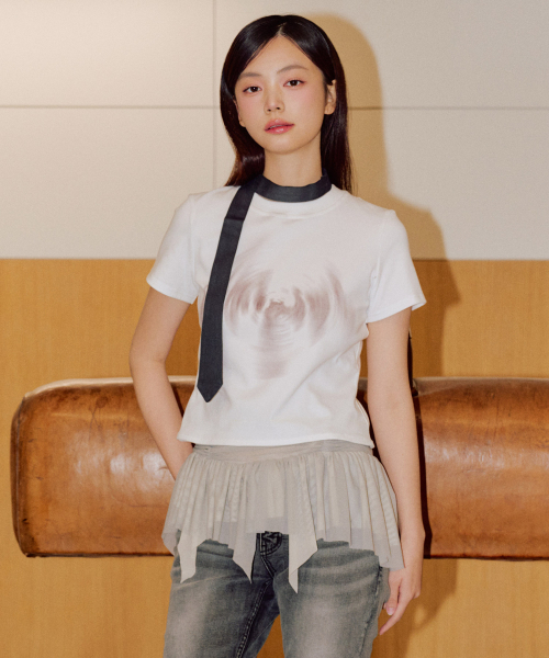 ZEROPLANET（ゼロプラネット）の「ミアグラフィックTシャツ[ホワイト]（Tシャツ/カットソー・レディース・その他・FREE）」の2枚目の写真