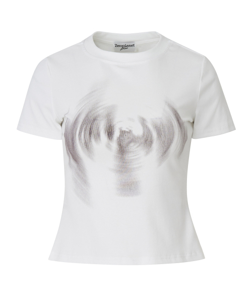 ZEROPLANET（ゼロプラネット）の「ミアグラフィックTシャツ[ホワイト]（Tシャツ/カットソー・レディース・その他・FREE）」の5枚目の写真