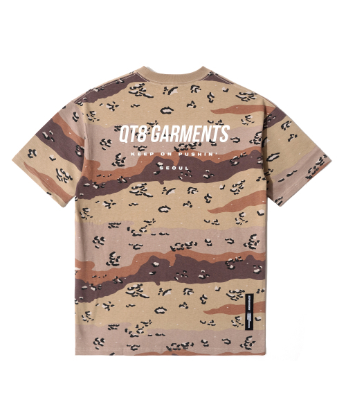 QT8 GARMENTS(キューティーエイトガーメント)の「OC Simple Logo Chocolate Chip Camo Tee (Beige)(Tシャツ/カットソー・レディース・その他・MEDIUM/LARGE/X-LARGE/SMALL)」の3枚目の写真